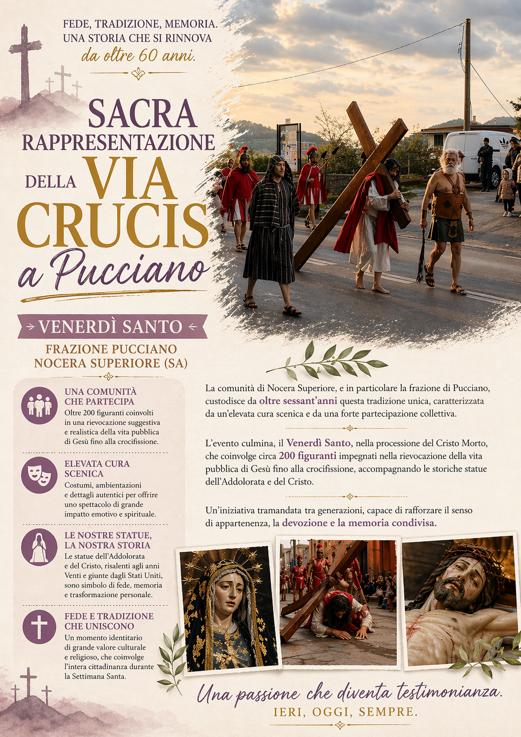 Sacra rappresentazione della Via Crucis a Pucciano